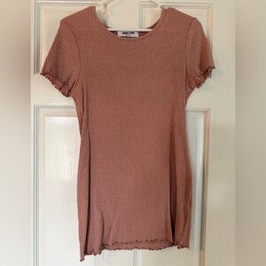 Ribbed Tunic Top